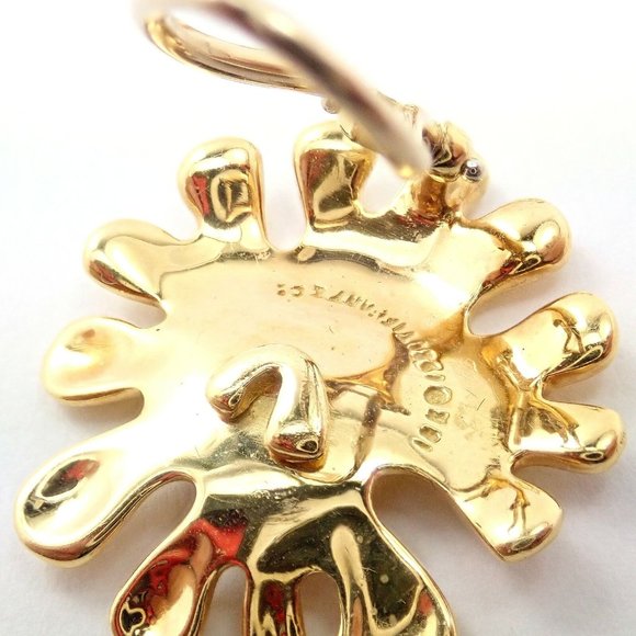 Authentic! Tiffany & Co Cummings 18k Yellow Gold Nickelodeon Abstract Earrings - Picture 5 of 9